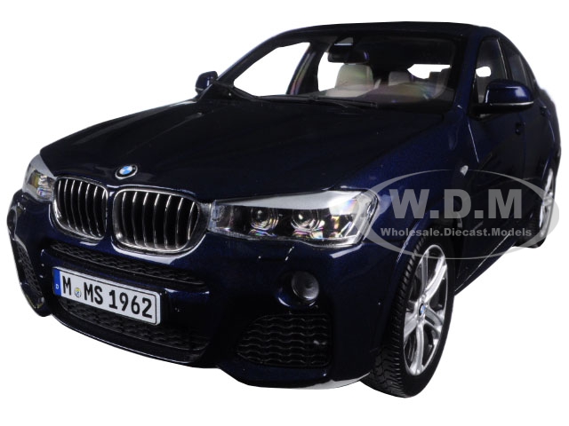 BMW X4 (F26) Imperial Blue 1/18 Diecast Model Car By Paragon Models