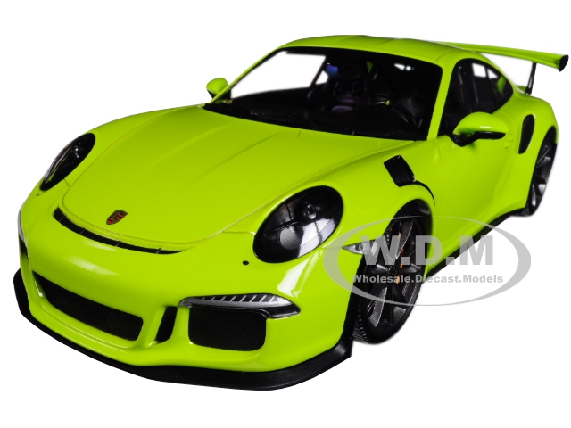 Image of 2015 Porsche 911 GT3 RS Light Green Limited Edition to 1002 pieces Worldwide 1/18 Diecast Model Car by Minichamps