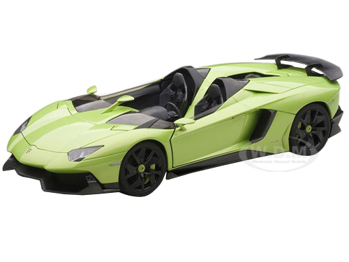 Image of Lamborghini Aventador Roadster J Green 1/43 Diecast Model Car by Autoart