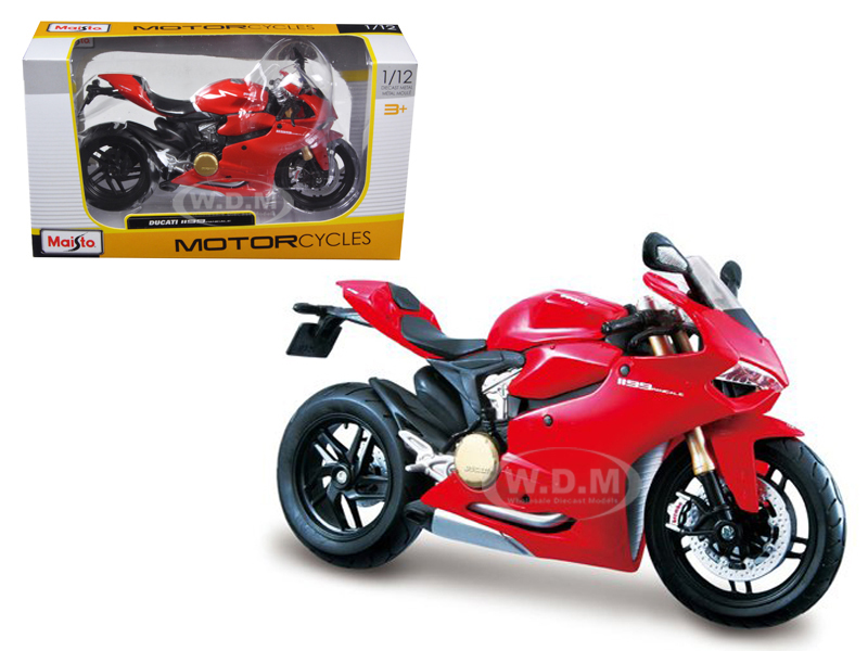 Ducati 1199 Panigale Red 1/12 Motorcycle By Maisto