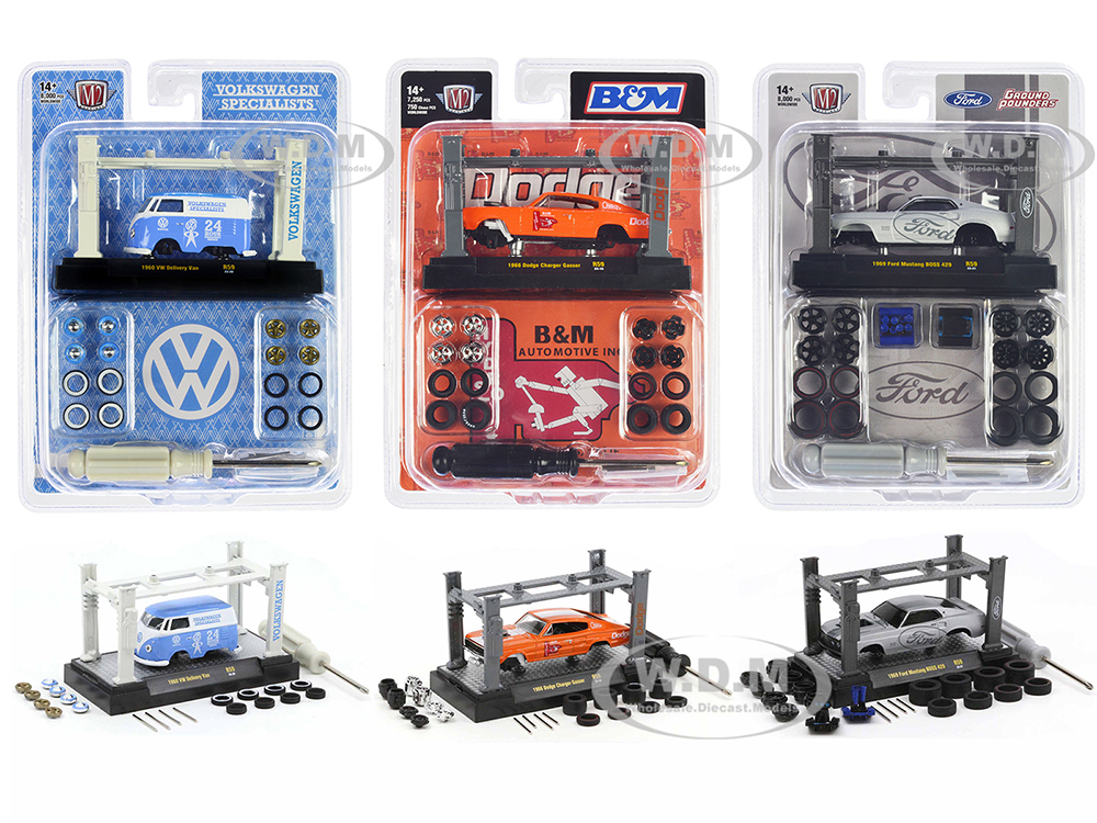 Model Kit 3 piece Car Set Release 59 Limited Edition to 8000 pieces Worldwide 1/64 Diecast Model Cars by M2 Machines