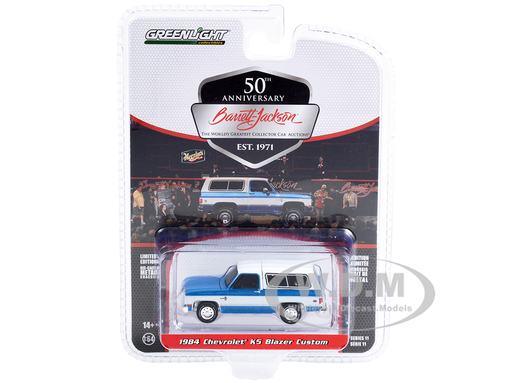 1984 Chevrolet K5 Blazer Custom Blue and White (Lot 534) Barrett Jackson 
