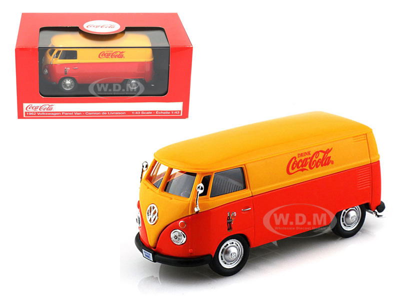 1962 Volkswagen Panel Van Minivan Drink Coca Cola 1/43 Diecast Model By Motorcity Classics