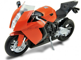 Image of KTM 1190 RC8 Orange 1/10 Diecast Motorcycle Model by Welly