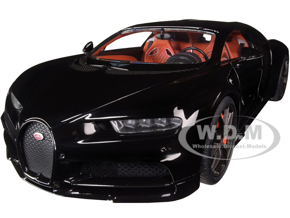 2019 Bugatti Chiron Sport Nocturne Black 1/18 Model Car by Autoart