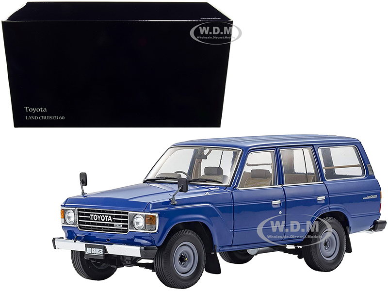 Image of Toyota Land Cruiser 60 RHD (Right Hand Drive) Blue 1/18 Diecast Model Car by Kyosho