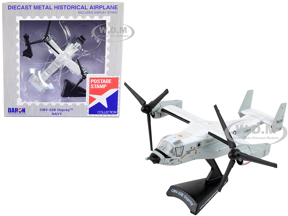 Bell Boeing CMV-22B Osprey Aircraft "United States Navy Air Force" 1/150 Diecast Model Airplane by Postage Stamp
