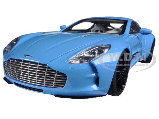Aston Martin One 77 Tiffany Blue 1/18 Diecast Model Car By Autoart