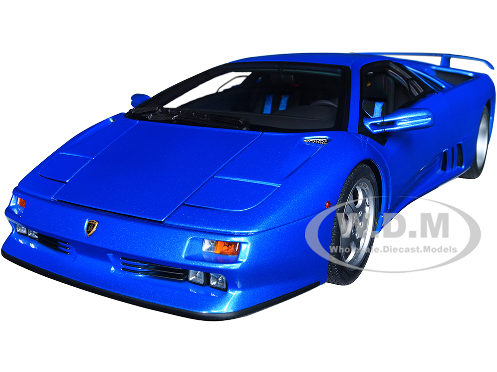 Lamborghini Diablo SE30 Blu Sirena Blue Metallic 1/18 Model Car by Autoart