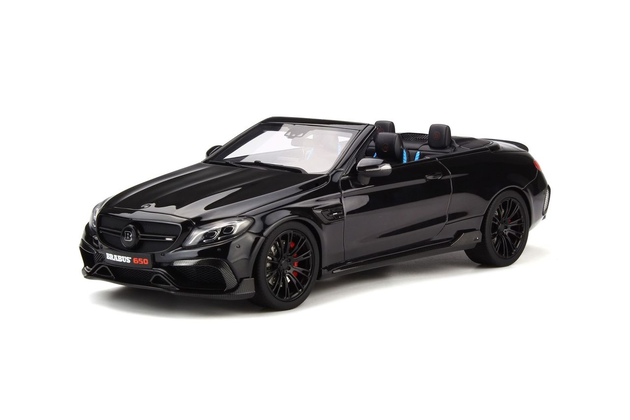 Mercedes Benz Brabus 650 Convertible Black Limited Edition To 500 Pieces Worldwide 1/18 Model Car By Gt Spirit