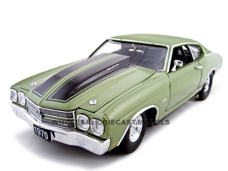 1970 Chevrolet Chevelle Ss 454 Pro Street Green 1/24 Diecast Car By Unique Replicas