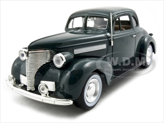 1939 Chevrolet Coupe Green 1/24 Diecast Model Car By Motormax