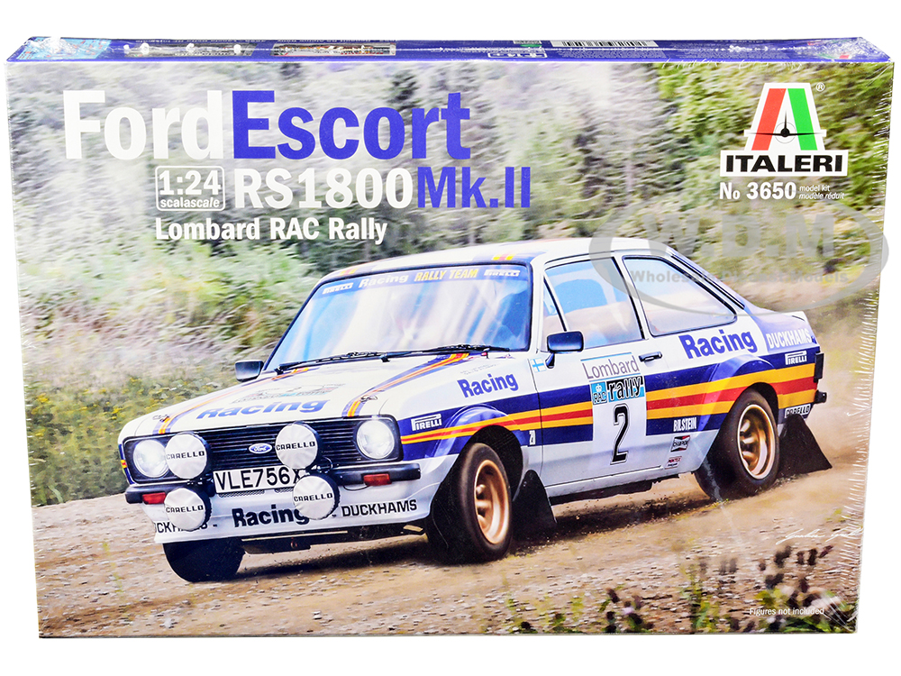 Skill 2 Model Kit Ford Escort RS 1800 Mk.II #2 Lombard RAC Rally (1981) 1/24 Scale Model by Italeri