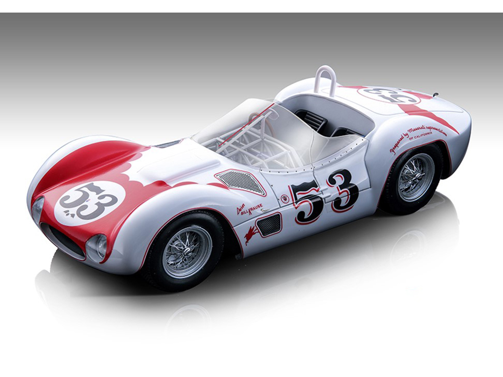 Maserati Birdcage Tipo 61 53 Bill Krause Winner GP Riverside 200 Miles (1960) Limited Edition to 75 pieces Worldwide 1/18 Model Car by Tecnomodel