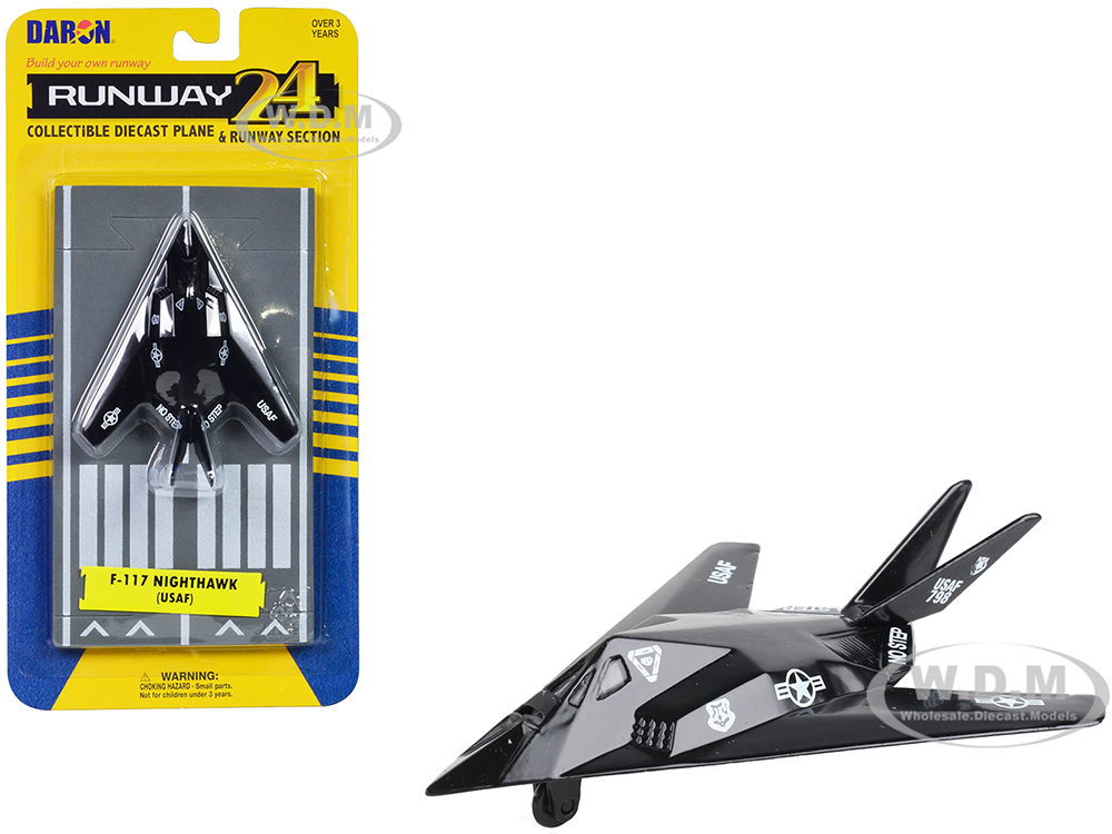 Lockheed F-117 Nighthawk Stealth Aircraft Black 