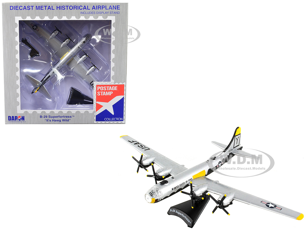 Boeing B-29 Superfortress Aircraft "Its Hawg Wild" United States Army Air Force 1/200 Diecast Model Airplane by Postage Stamp