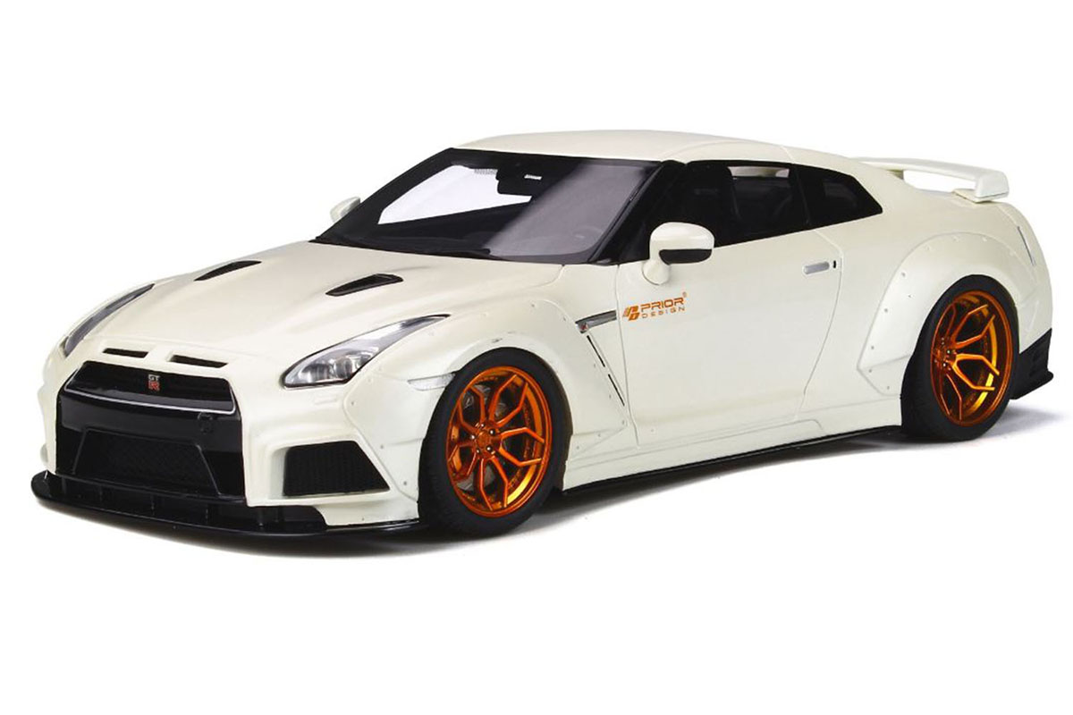 Nissan Gt-r Prior Design White Limited Edition To 252 Pieces Worldwide 1/18 Model Car By Gt Spirit For Kyosho