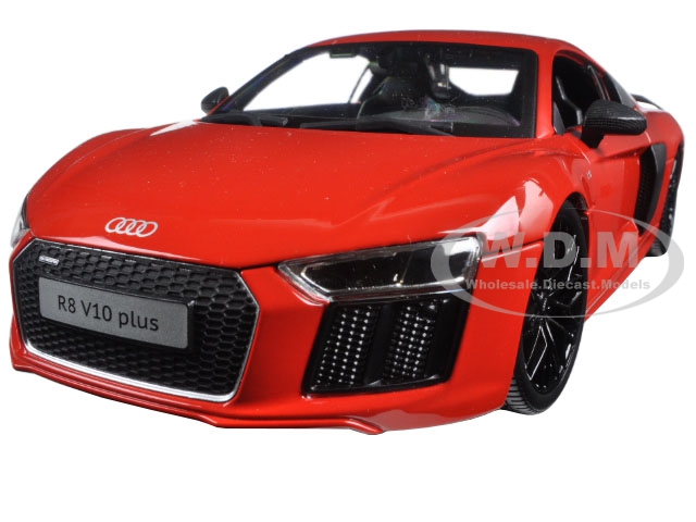 Audi R8 V10 Plus Orange 1/18 Diecast Model Car By Maisto