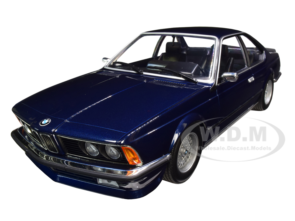 1982 BMW 635 CSi Dark Blue Metallic Limited Edition to 504 pieces Worldwide 1/18 Diecast Model Car by Minichamps