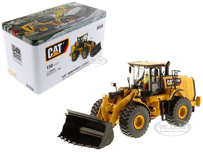 CAT Caterpillar 966M Wheel Loader with Operator High Line Series 1/50 Diecast Model  by Diecast Masters