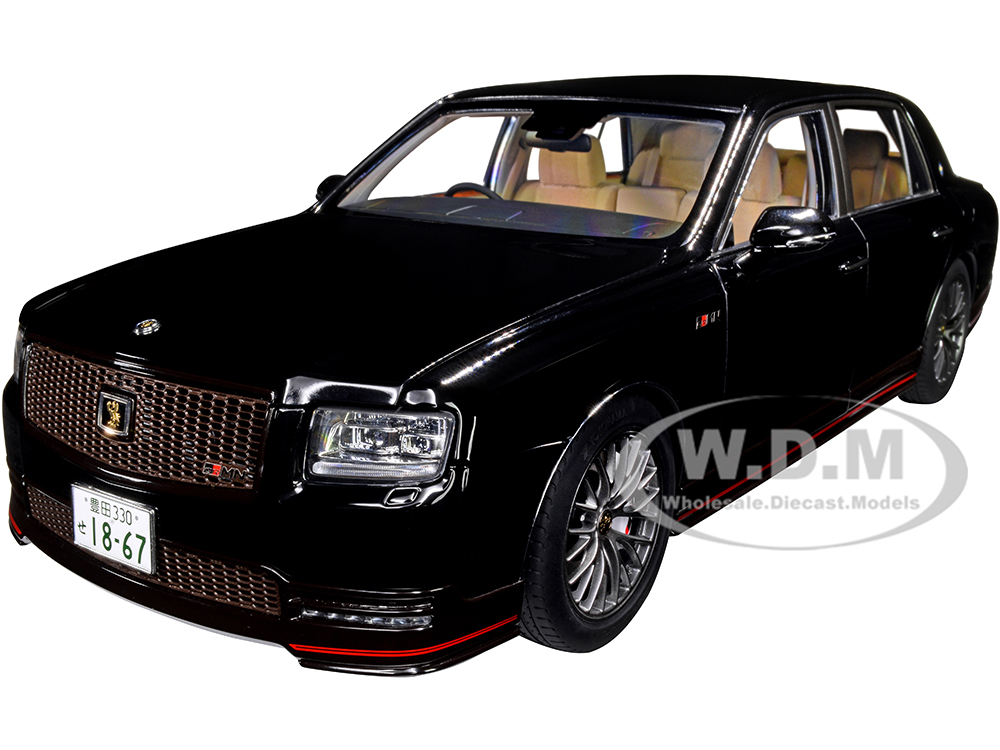 Toyota Century GRMN RHD (Right Hand Drive) Black 1/18 Model Car by Autoart