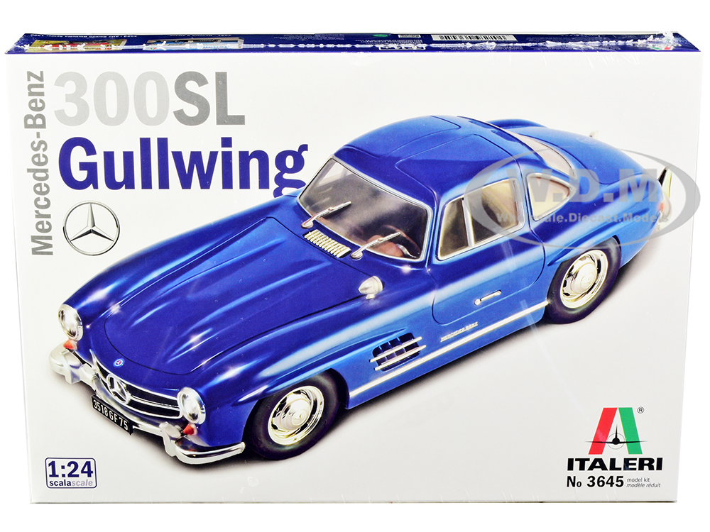 Skill 3 Model Kit Mercedes Benz 300 SL Gullwing 1/24 Scale Model by Italeri