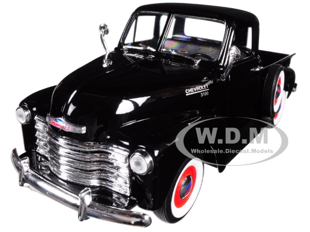 Image of 1953 Chevrolet 3100 Pick Up Truck Black 1/24 - 1/27 Diecast Model Car by Welly