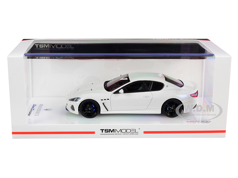 Image of 2018 Maserati GranTurismo MC Bianco Birdcage / Pearl White 1/43 Model Car by True Scale Miniatures