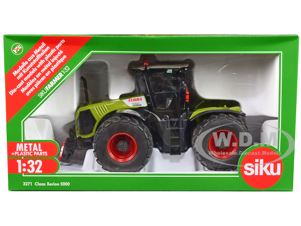 Claas 5000 Xerion Tractor Green with Gray Top 1/32 Diecast Model by Siku
