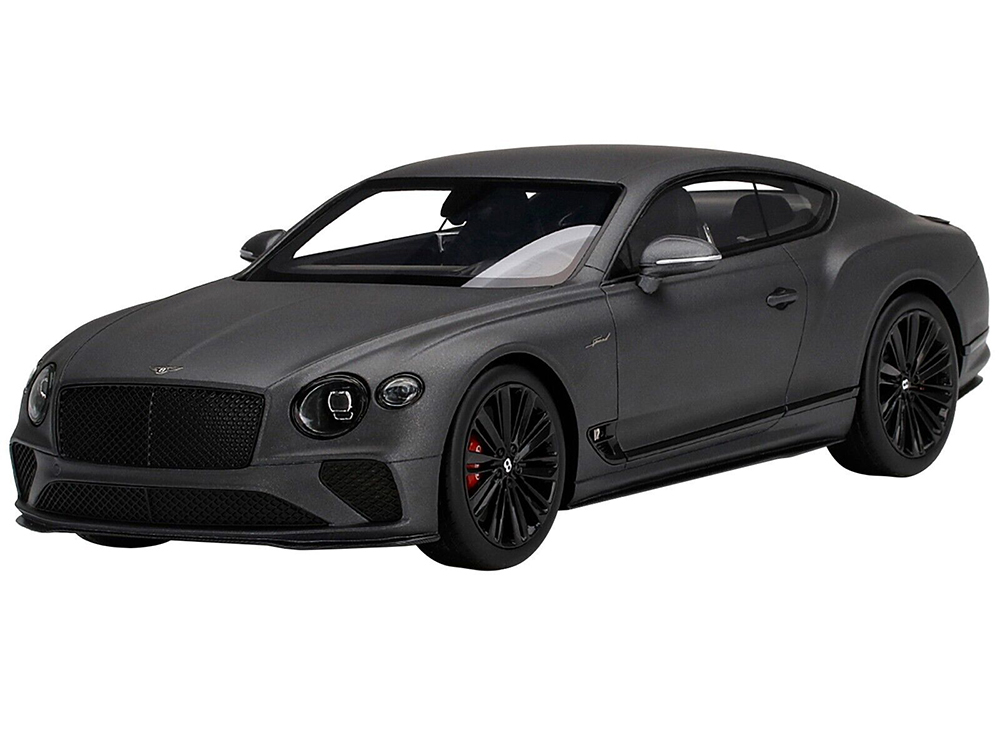 Bentley Continental GT Speed Anthracite Satin Gray 1/18 Model Car by Top Speed