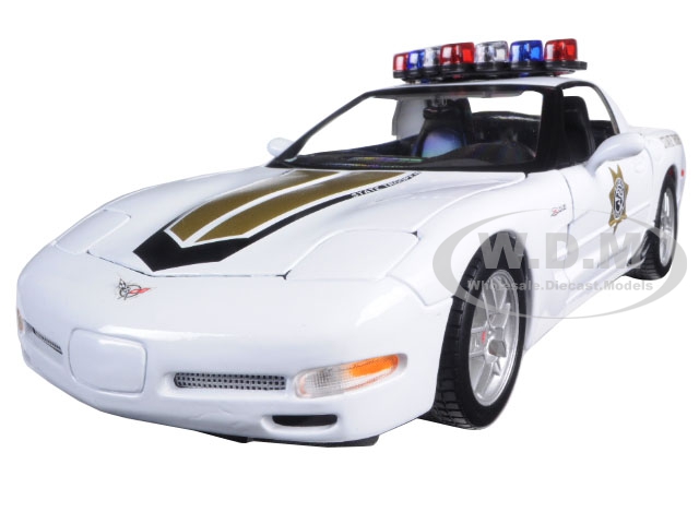 Chevrolet Corvette C5 Z06 Police 1/18 Diecast Model Car by Maisto