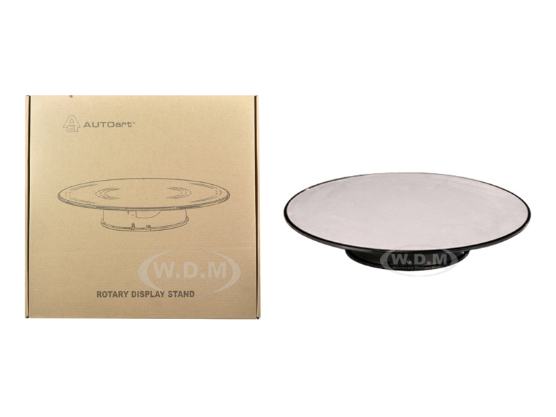 Image of Rotary Display Stand Large 1/18 with Silver Top 12 Inches by Autoart