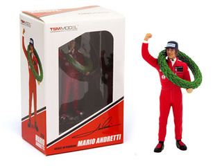 Mario Andretti Type Ii Figurine 1977 French Gp Winner For 1/18 Scale Models By True Scale Miniatures