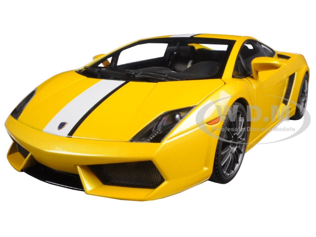 Lamborghini Gallardo Lp550-2 Valentino Balboni Giallo Midas / Yellow 1/18 Diecast Model Car By Autoart