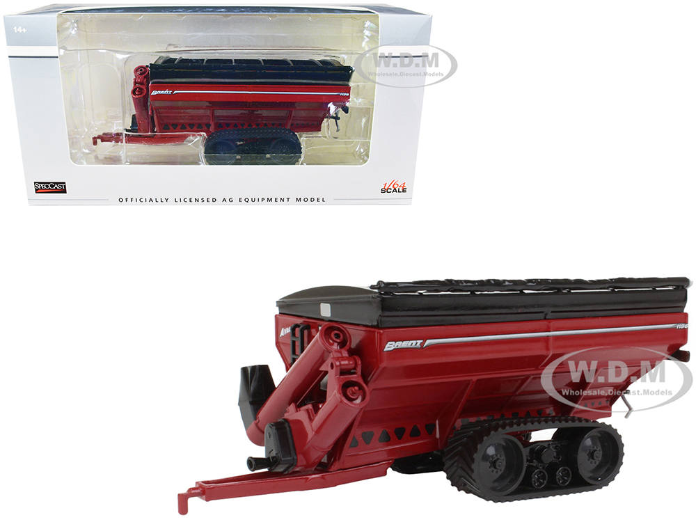 Brent 1196 Grain Cart with Tracks Red 1/64 Diecast Model by SpecCast