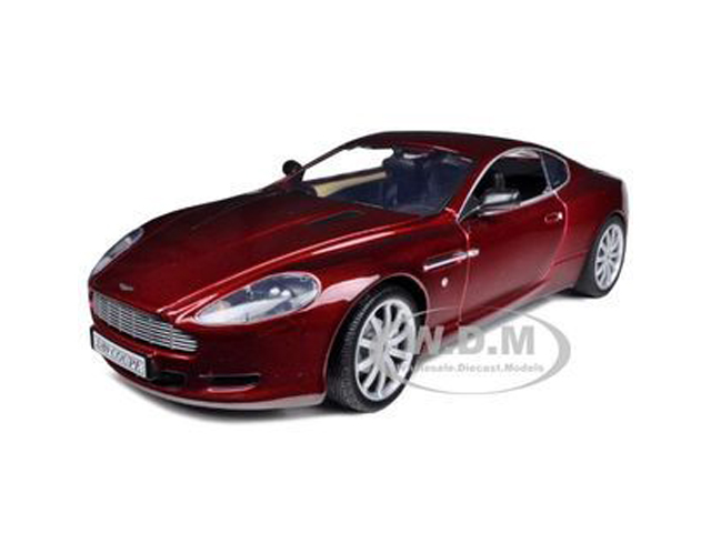 Aston Martin Db9 Coupe Burgundy 1/18 Diecast Model Car By Motormax
