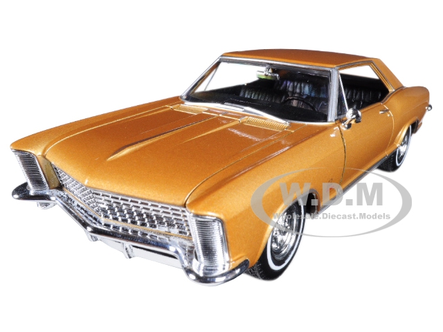 1965 Buick Riviera Gran Sport Gold 1/24-1/27 Diecast Model Car By Welly