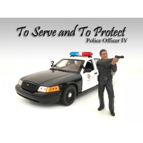 Police Officer Iv Figure For 118 Scale Models By American Diorama