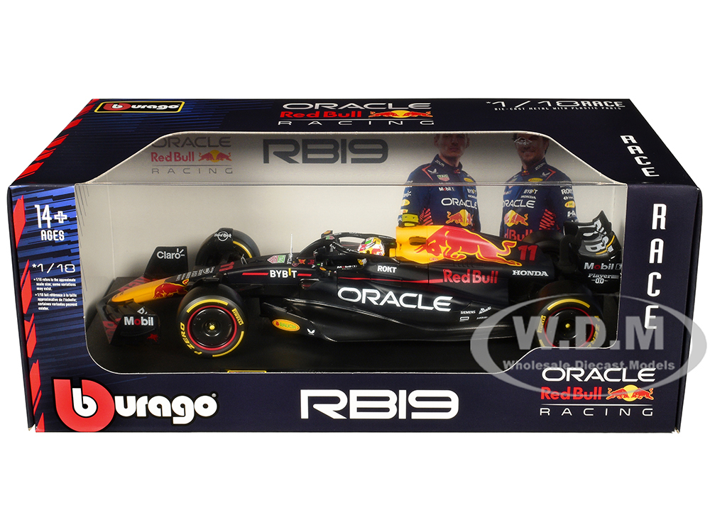 Red Bull Racing RB19 #11 Sergio Perez Oracle Formula One F1 World Championship (2023) Race Series 1/18 Diecast Model Car by Bburago