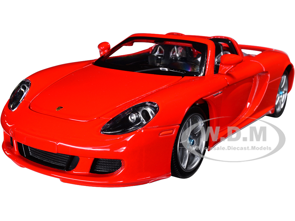 Porsche Carrera GT Convertible Red 1/24 Diecast Model Car by Optimum Diecast
