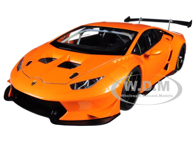 2015 Lamborghini Huracan Super Trofeo Orange Pearl / Arancio Borealis 1/18 Model Car by Autoart