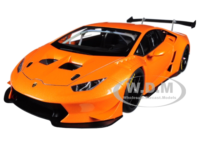 Image of 2015 Lamborghini Huracan Super Trofeo Orange Pearl / Arancio Borealis 1/18 Model Car by Autoart