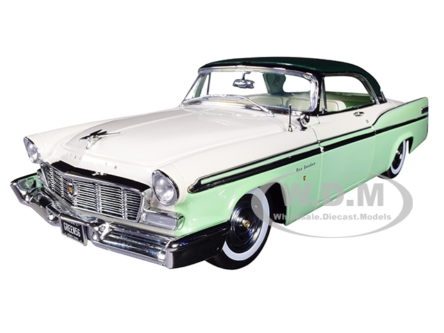 Image of 1956 Chrysler New Yorker St. Regis Mint Green and White with Dark Green Top Limited Edition to 570 pieces Worldwide 1/18 Diecast Model Car by ACME