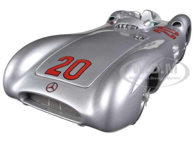 Image of 1954 Mercedes W196R Streamliner 20 Kling Reims GP Limited to 1000pc 1/18 Diecast Car Model by CMC