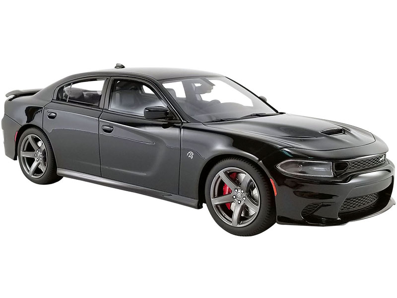 2019 Dodge Charger SRT Hellcat Pitch Black "USA Exclusive" Series 1/18 Model Car by GT Spirit for ACME