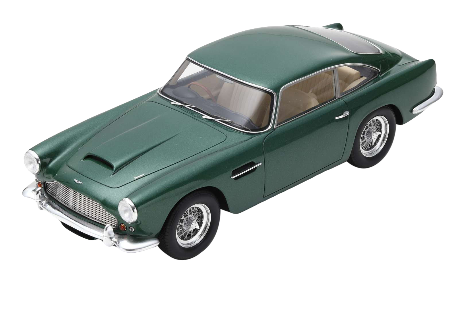 1960 Aston Martin Db4 Series Ii Rhd (right Hand Drive) Green 1/18 Model Car By Spark