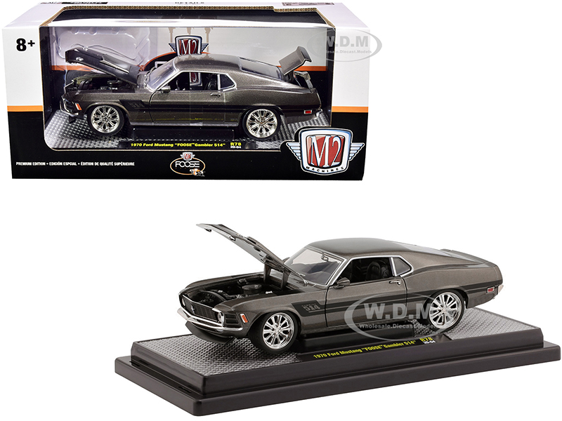 1970 Ford Mustang Foose Gambler 514 Jaguar British Racing Green Metallic With Black Stripes Limited Edition To 6880 Pieces Worldwide 1/24 Diecast M