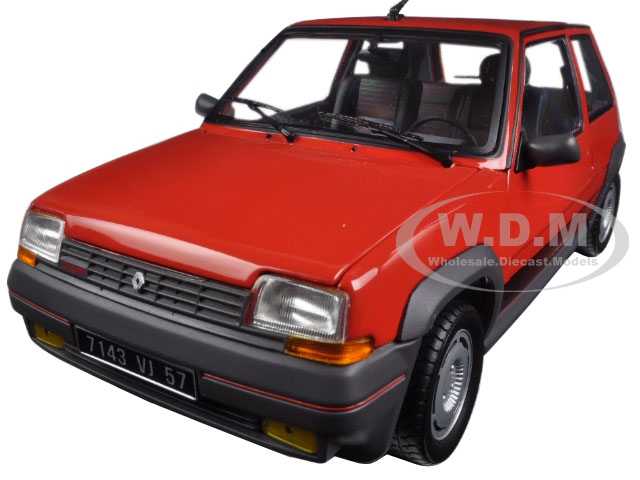 Image of 1986 Renault Supercinq GT Turbo Red 1/18 Diecast Model Car by Norev