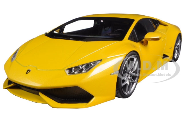 Image of Lamborghini Huracan LP610-4 Yellow 1/18 Diecast Car Model by Kyosho