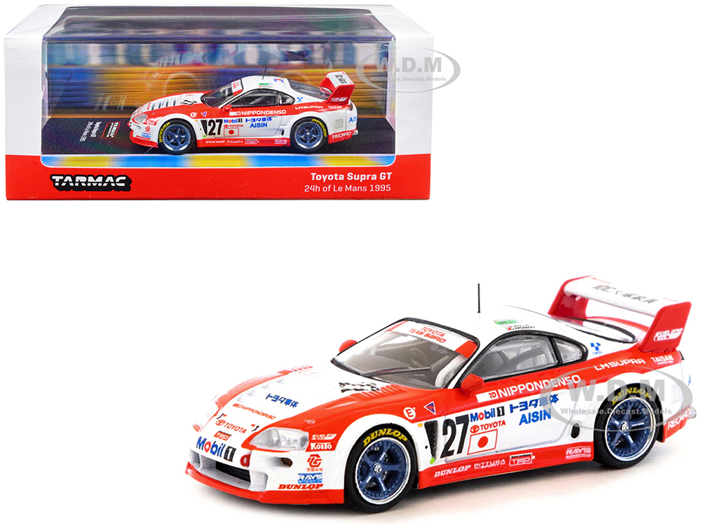 Toyota Supra GT RHD (Right Hand Drive) #27 Jeff Krosnoff - Marco Apicella - Mauro Martini 24 Hours of Le Mans (1995) Hobby64 Series 1/64 Diecast Model Car by Tarmac Works